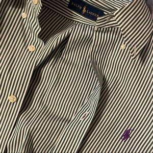 Large green and white Ralph Lauren Dress Shirt